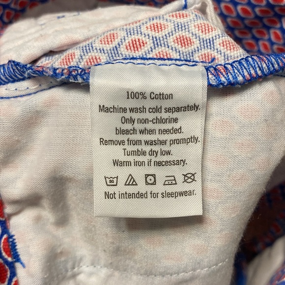 Janie and Jack Girls Size 5 Red White Blue Shorts 100% Cotton Adjustable Waist - Picture 8 of 9